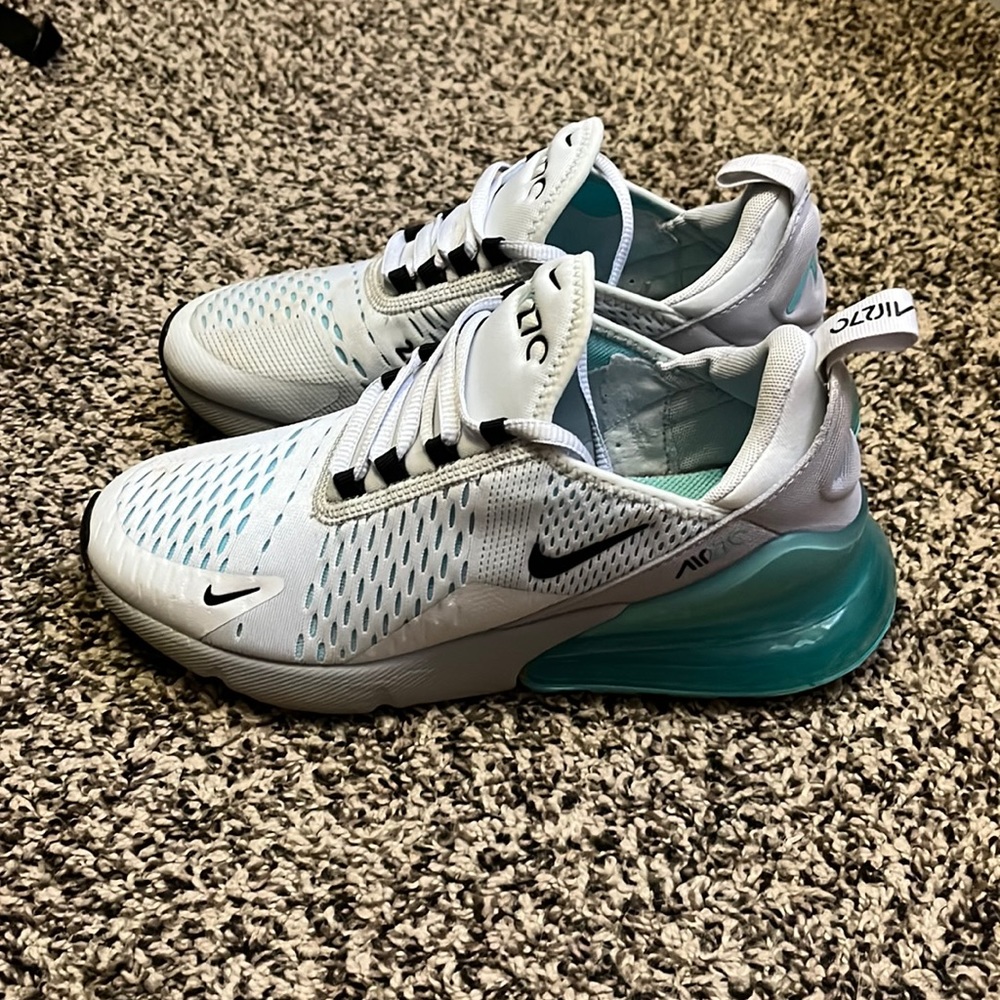 nike air max 270 teal and gray